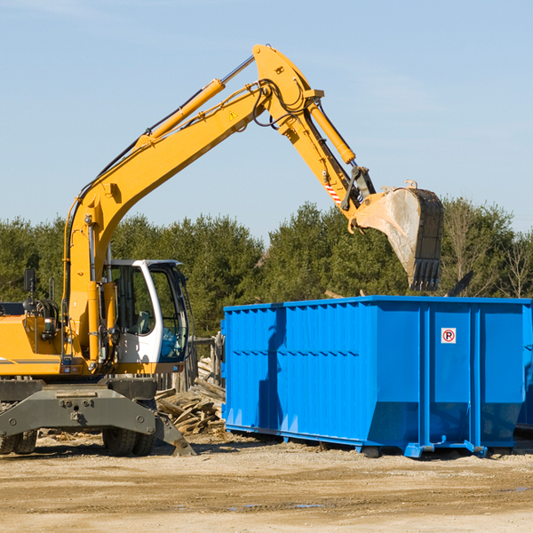 are there any restrictions on where a residential dumpster can be placed in Haverhill FL